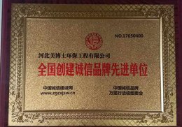 誠信品牌先進(jìn)單位